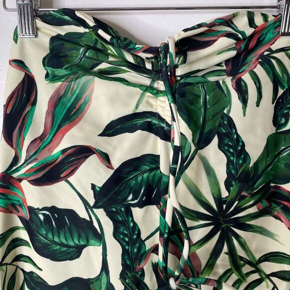 Andie Waikiki Swim Cover Up Dress Small Palm Green Leaf Tropical Print Resort - Picture 4 of 7